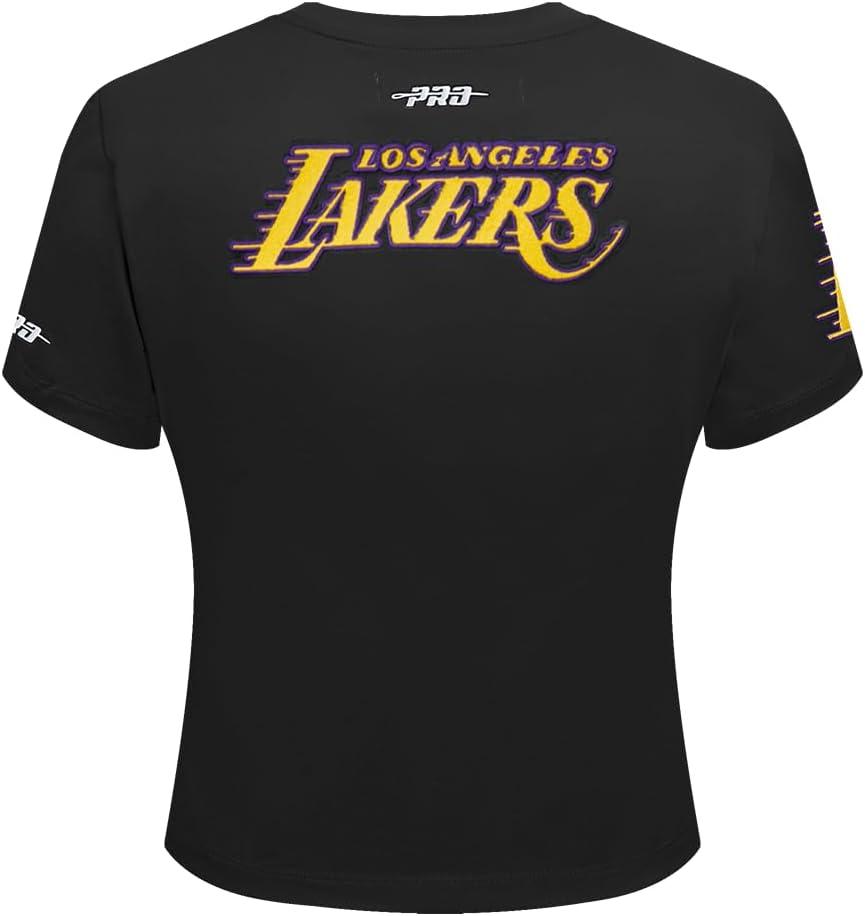 imagePro Standard NBA Womens Womens NBA Los Angeles Lakers Classic Player Cotton Short Sleeve Slim TeeBlack