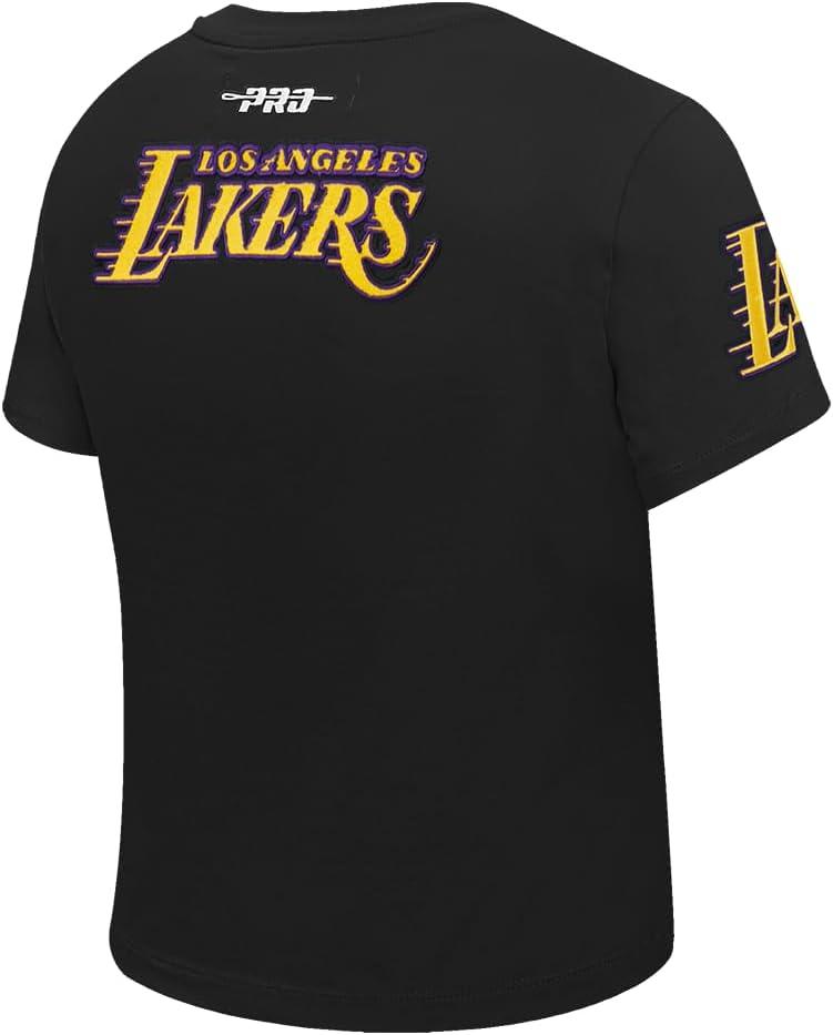 imagePro Standard NBA Womens Womens NBA Los Angeles Lakers Classic Player Cotton Short Sleeve Slim TeeBlack