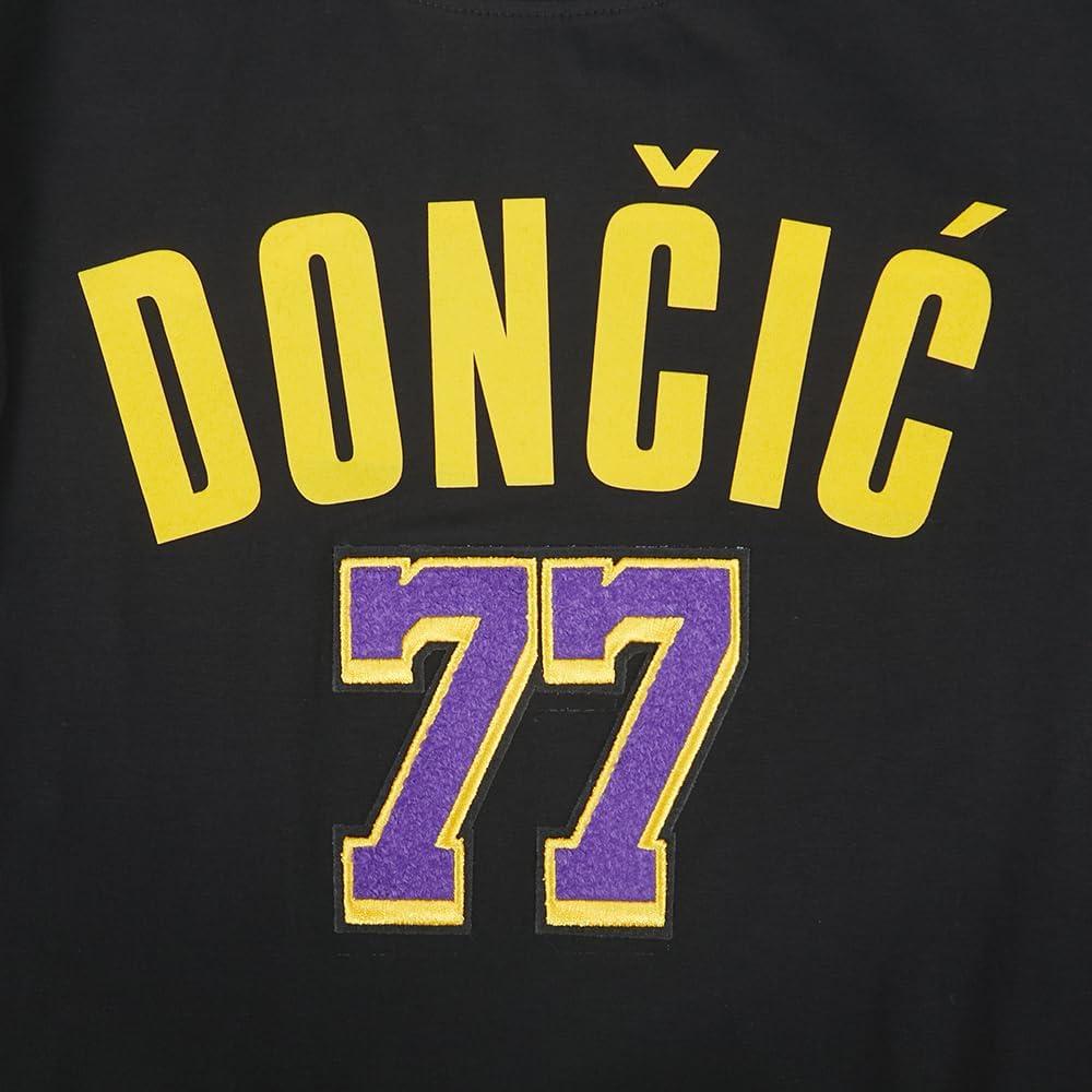 imagePro Standard NBA Womens Womens NBA Los Angeles Lakers Classic Player Cotton Short Sleeve Slim TeeBlack