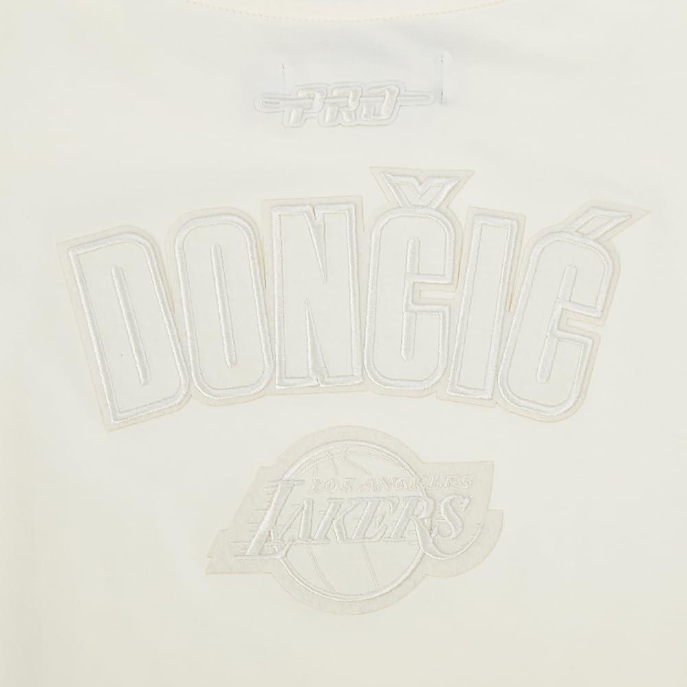 imagePro Standard NBA Womens Womens NBA Los Angeles Lakers Neutrals Player Short Sleeve Boxy TeeEggshell