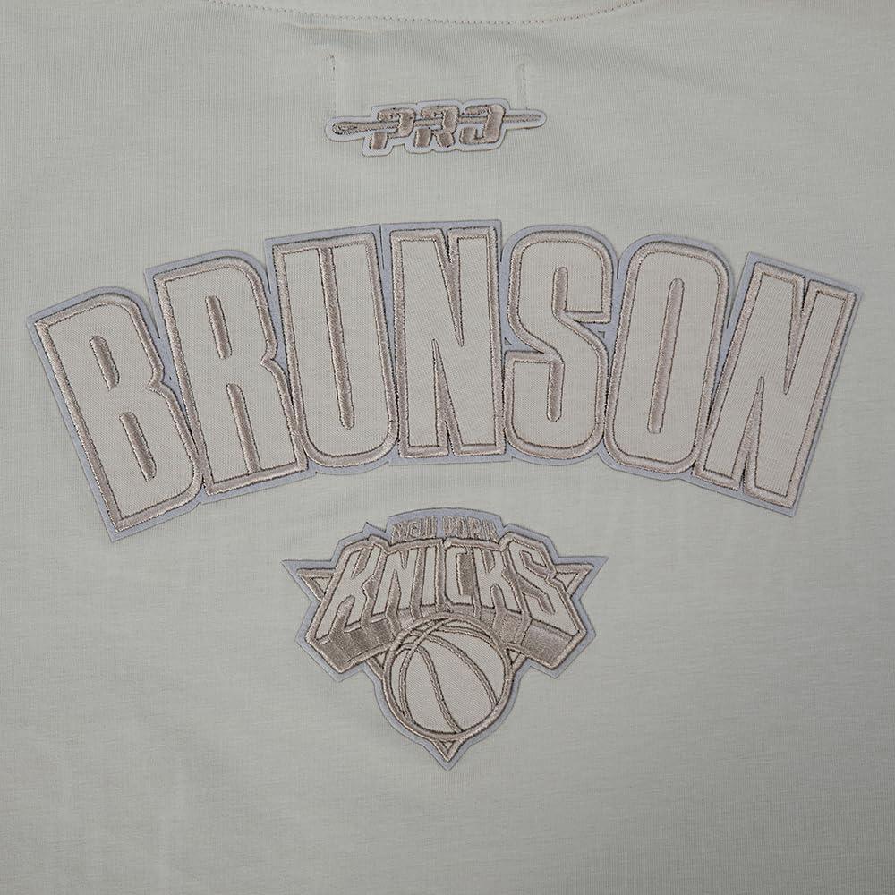 imagePro Standard NBA Womens Womens NBA New York Knicks Neutrals Player Short Sleeve Boxy TeeTaupe