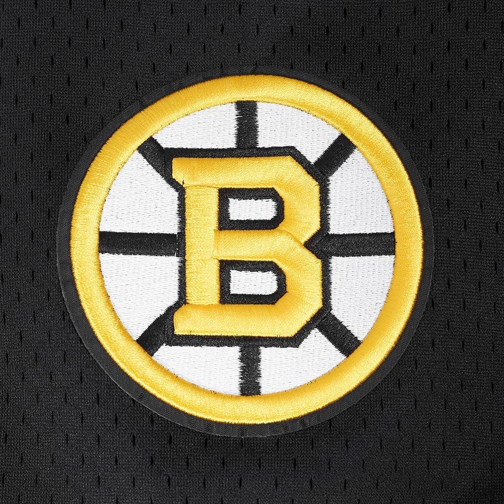 imagePro Standard NHL Mens Mens NHL Mesh Button Down TopBlackYellow