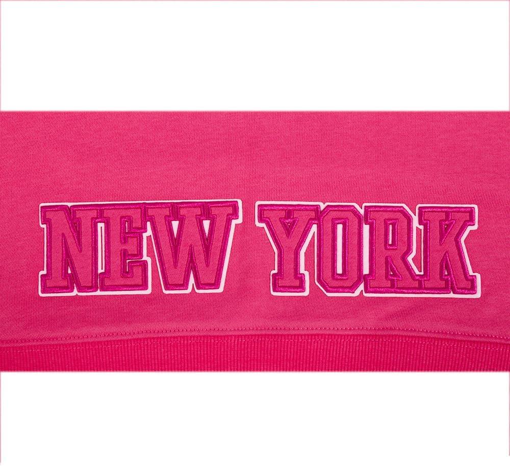 imagePro Standard Womens NBA Classic Triple Pink Cropped Pullover HoodieBeetroot Purple
