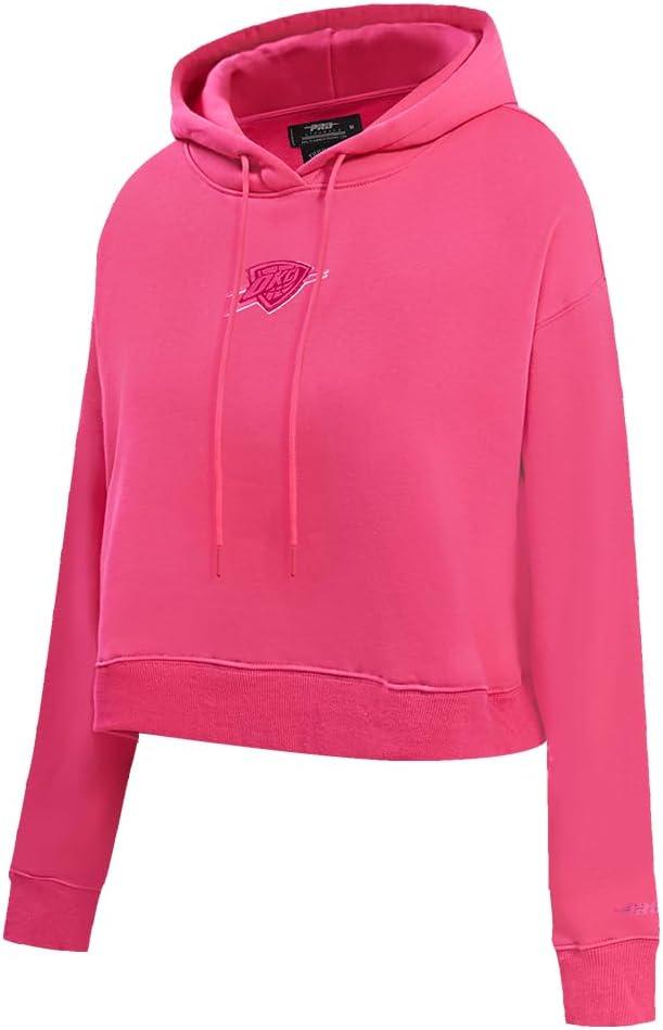 imagePro Standard Womens NBA Classic Triple Pink Cropped Pullover HoodieBeetroot Purple