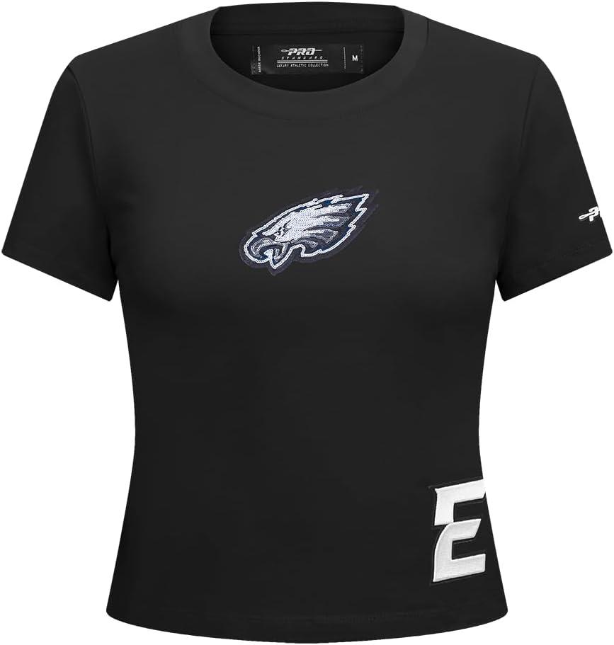 imagePro Standard Womens NFL Game Day Classics Short Sleeve Slim TeeBlack