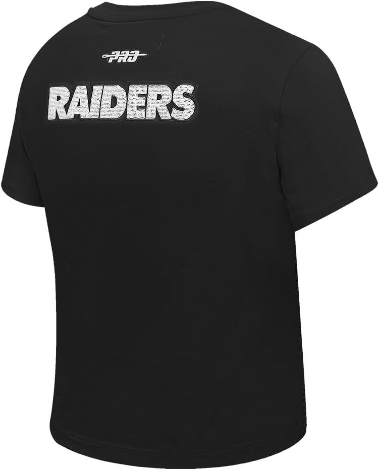 imagePro Standard Womens NFL Game Day Classics Short Sleeve Slim TeeBlack