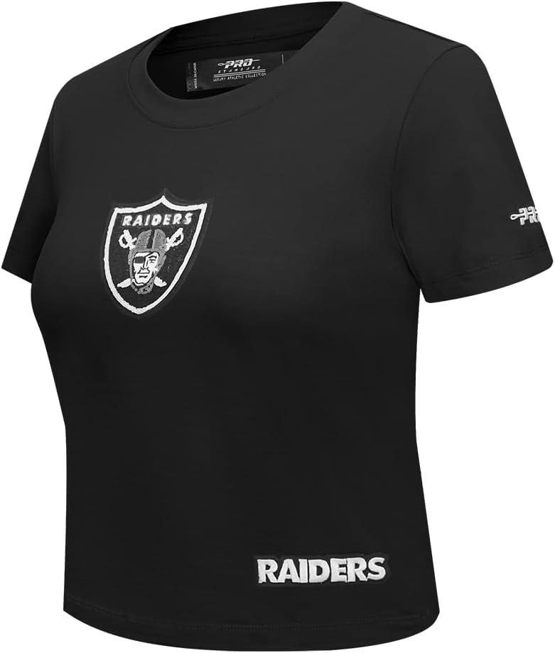 imagePro Standard Womens NFL Game Day Classics Short Sleeve Slim TeeBlack