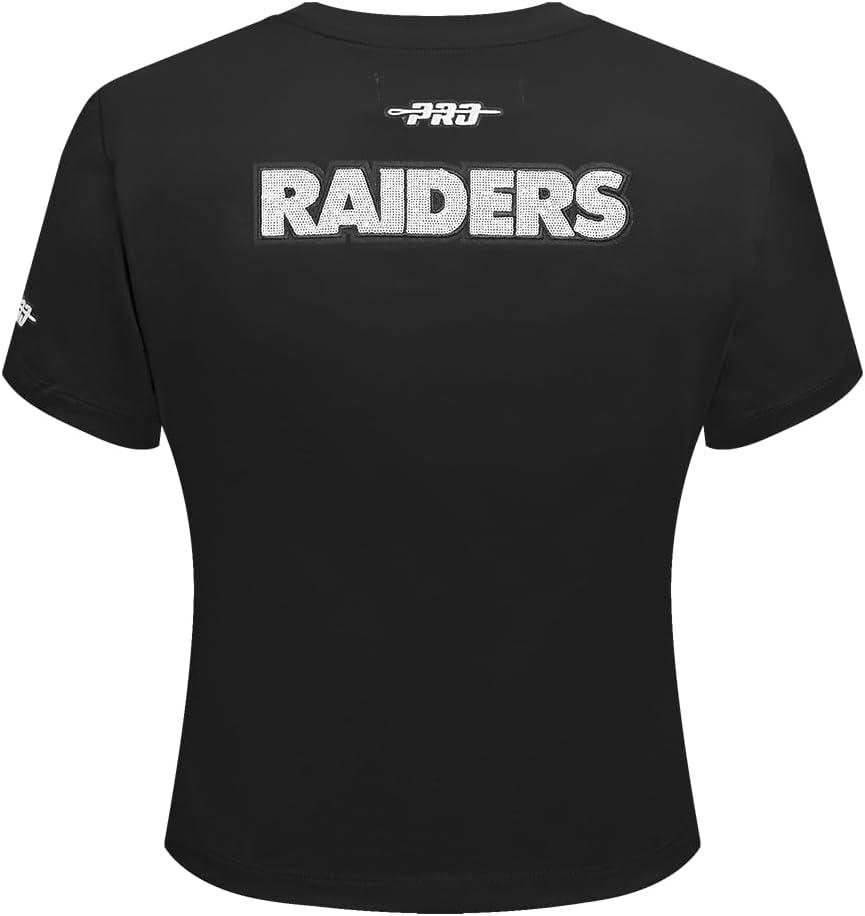 imagePro Standard Womens NFL Game Day Classics Short Sleeve Slim TeeBlack
