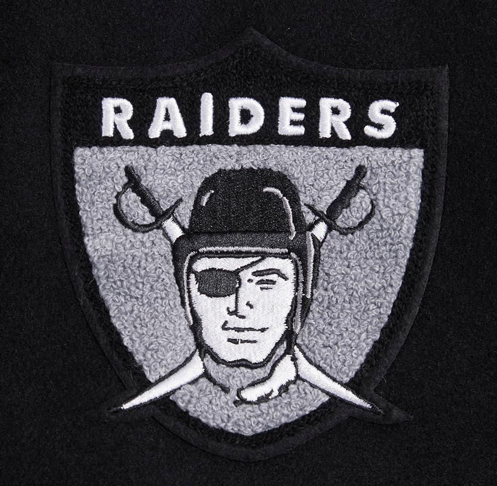 imagePro Standard Womens NFL Retro Classics Varsity JacketBlackWhite