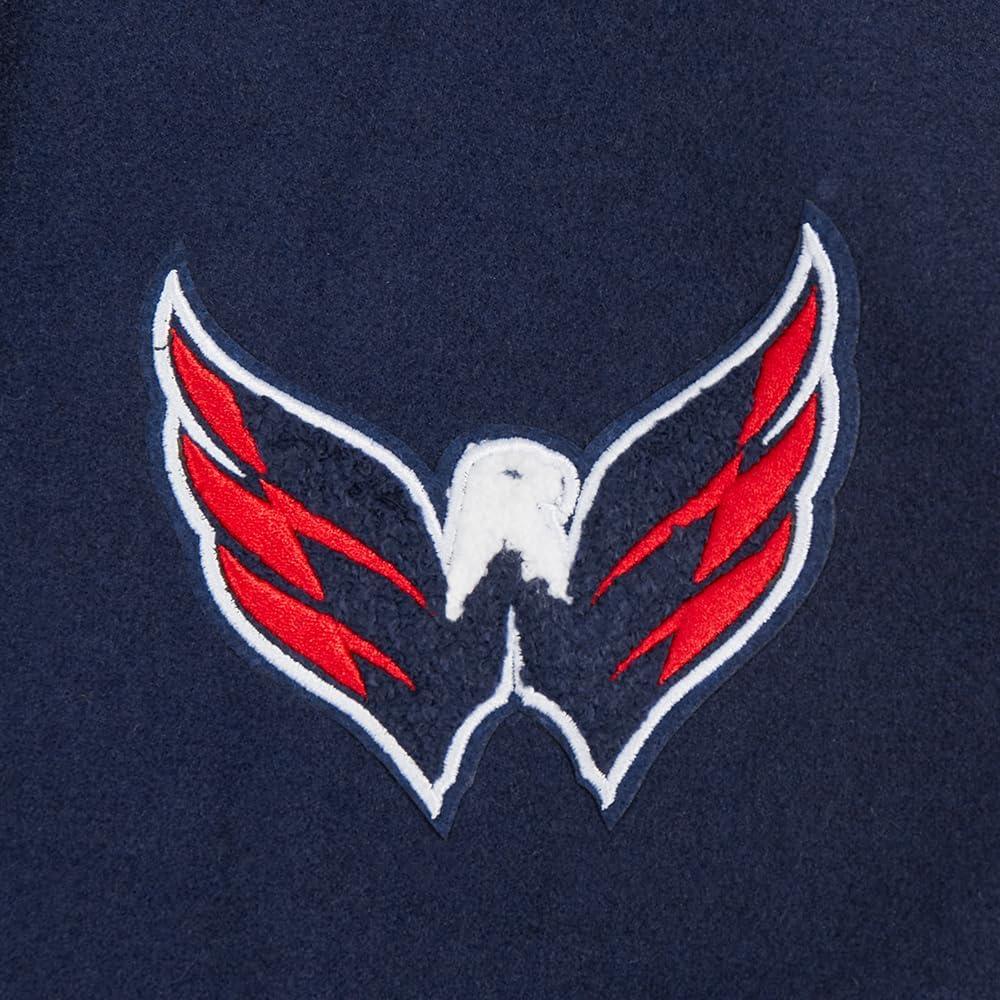 imagePro Standard Womens NHL Classic Chenille Varsity JacketMidnight NavyWhite