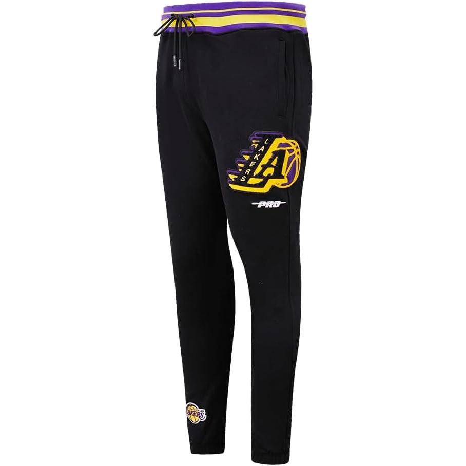 imagePro Standard Mens NBA Mash Up Brushed Back French Terry SweatpantBlackPurple