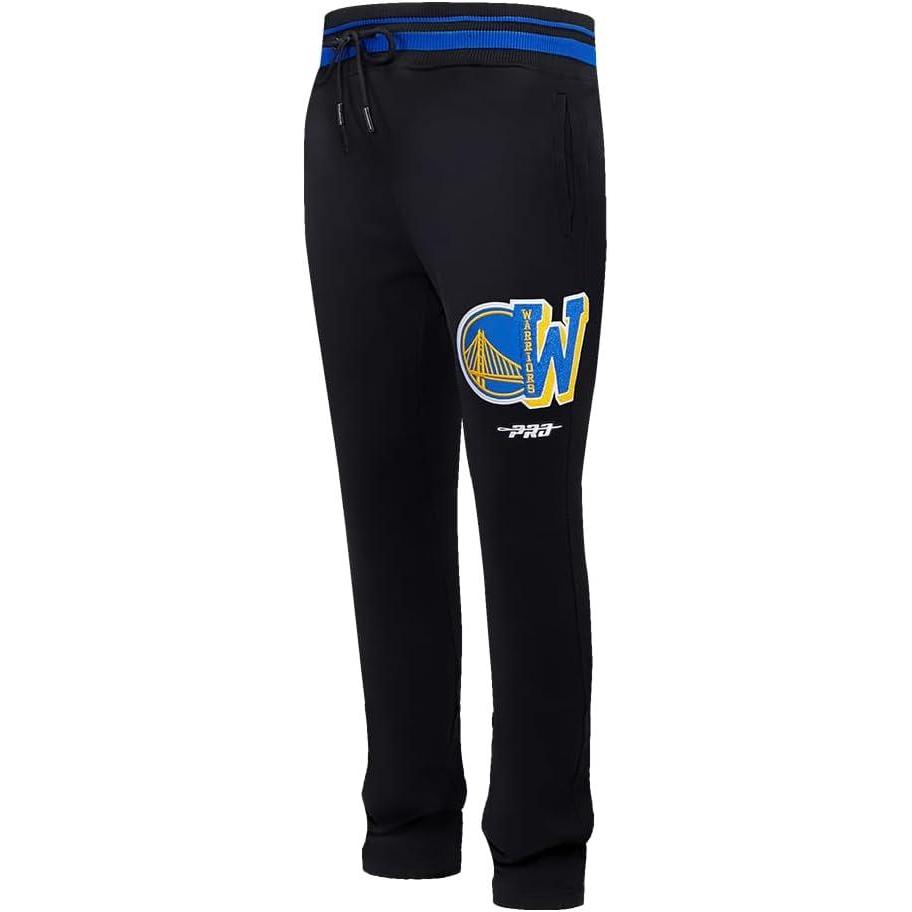 imagePro Standard Mens NBA Mash Up Brushed Back French Terry SweatpantBlackRoyal BlueBlack