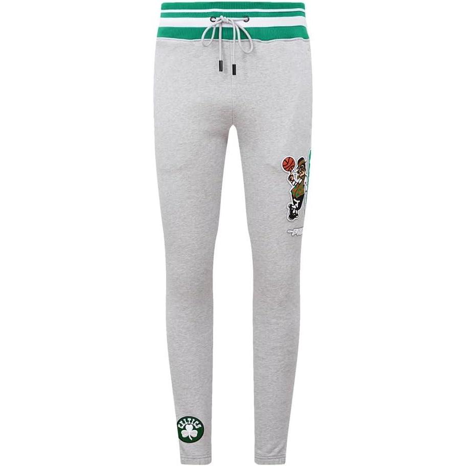 imagePro Standard Mens NBA Mash Up Brushed Back French Terry SweatpantHeather GreyGreen