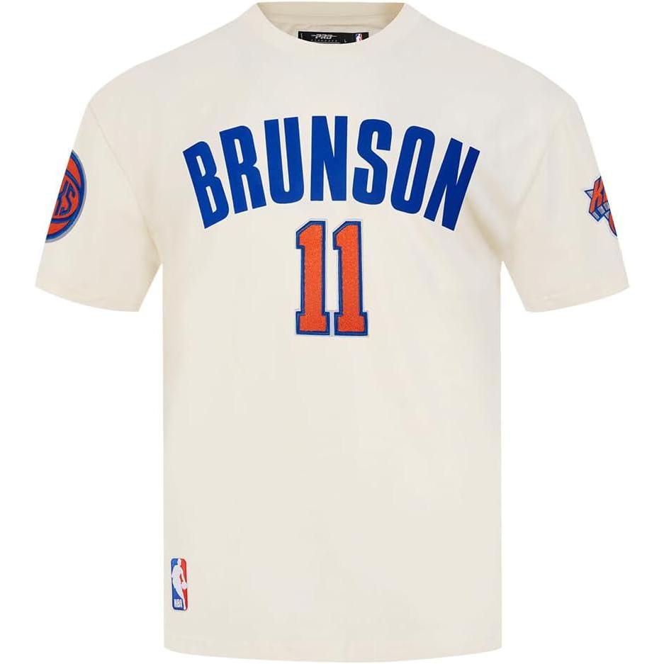 imagePro Standard Mens NBA New York Knicks Classic Player Short Sleeve Taping TeeEggshellRoyal Blue