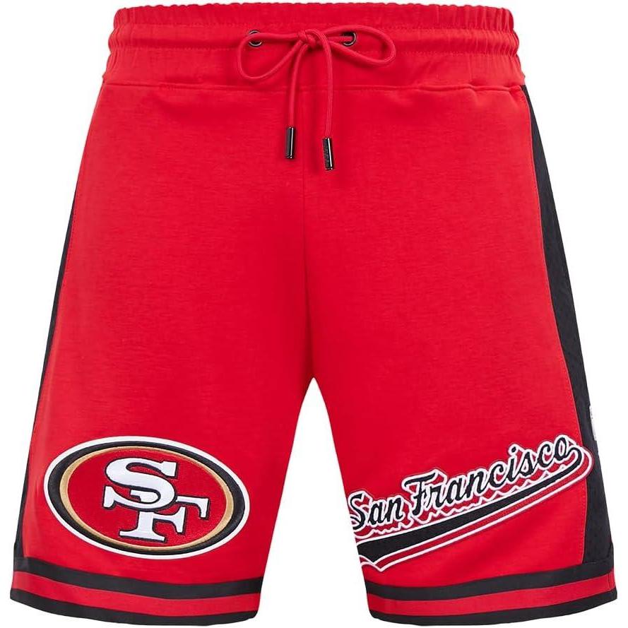 imagePro Standard Mens NFL Script Tail Athletic ShortRedBlack