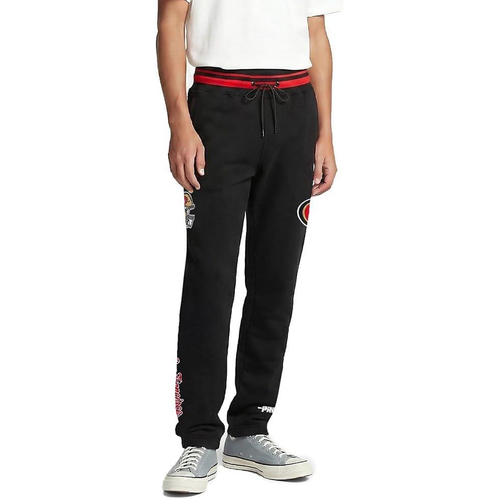 imagePro Standard Mens NFL Script Tail SweatpantBlackRedBlack