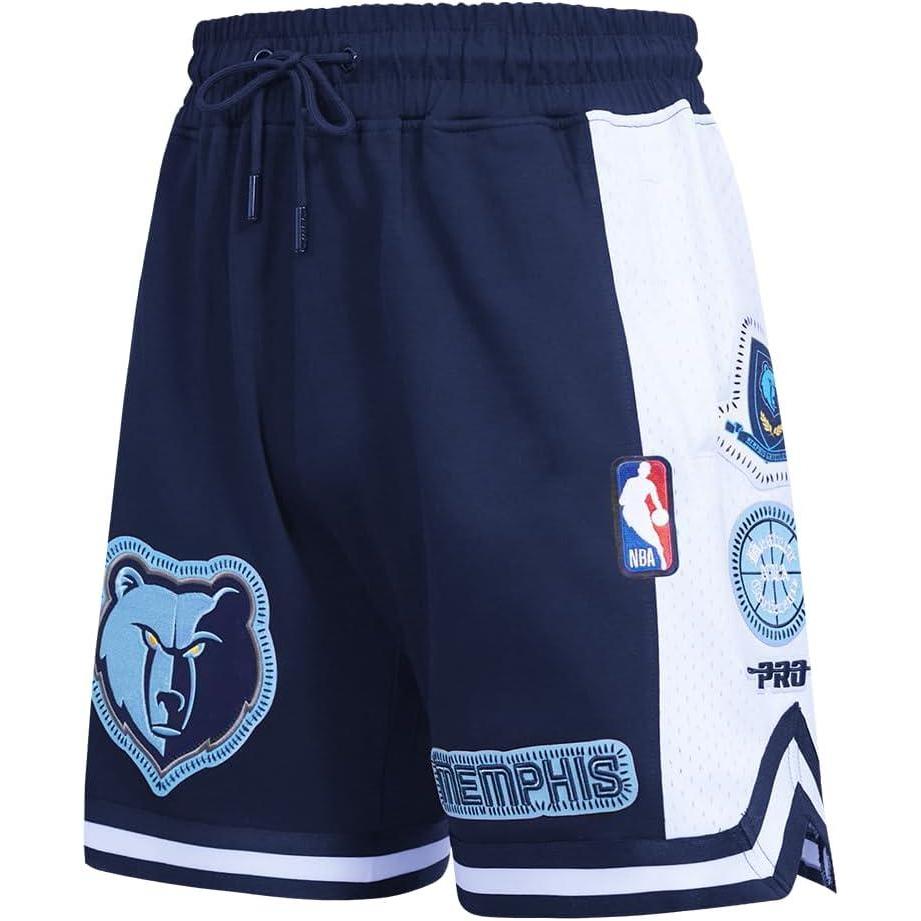 imagePro Standard NBA Mens Mens NBA DIY Pick Stitch Cotton Double Knit Athletic ShortMidnight Navy