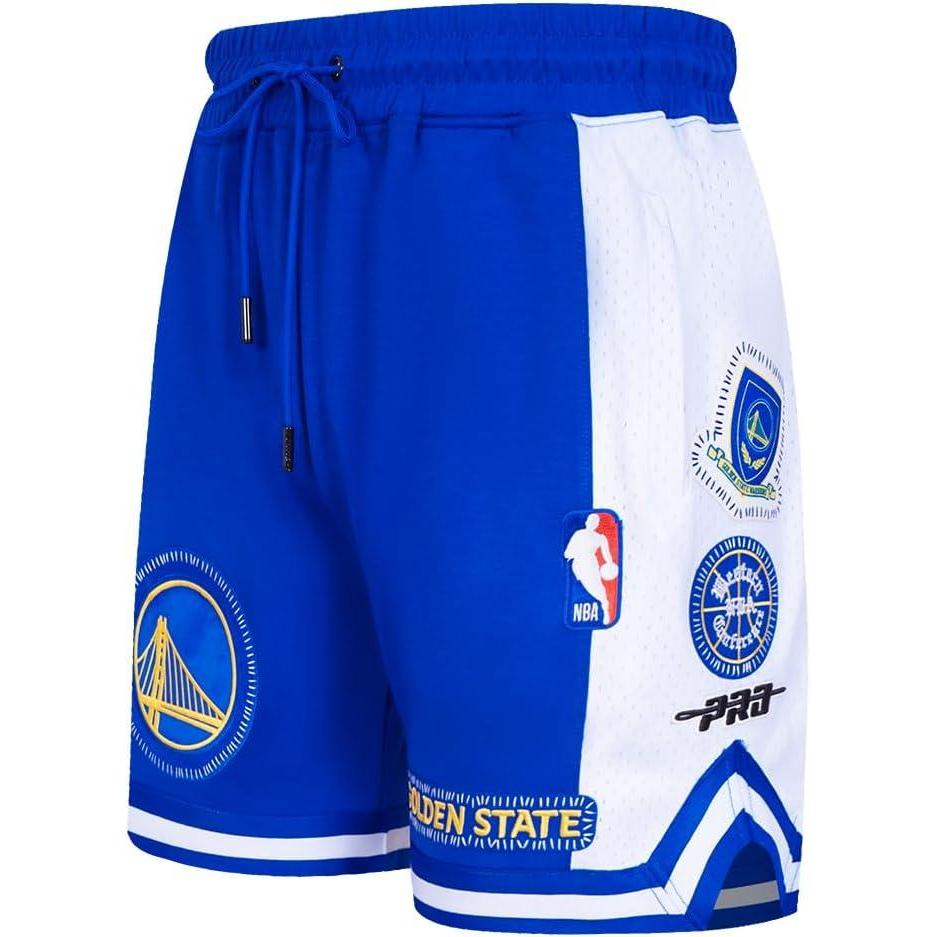 imagePro Standard NBA Mens Mens NBA DIY Pick Stitch Cotton Double Knit Athletic ShortRoyal Blue