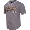 Pro Standard Mens NFL Script Tail Button Down Mesh Top(Gray)
