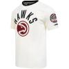 Pro Standard NBA Mens Mens NBA Modern Originals Cotton Short Sleeve Tee(Eggshell/ Black)
