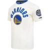 Pro Standard NBA Mens Mens NBA Modern Originals Cotton Short Sleeve Tee(Eggshell/Royal Blue)