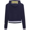 Pro Standard Womens NBA Mash Up Cropped Pullover Hoodie(Midnight Navy)