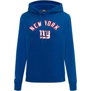 Pro Standard Womens NFL Classic Chenille Brushed Back French Terry Pull Over Hoodie(Dodger Blue)