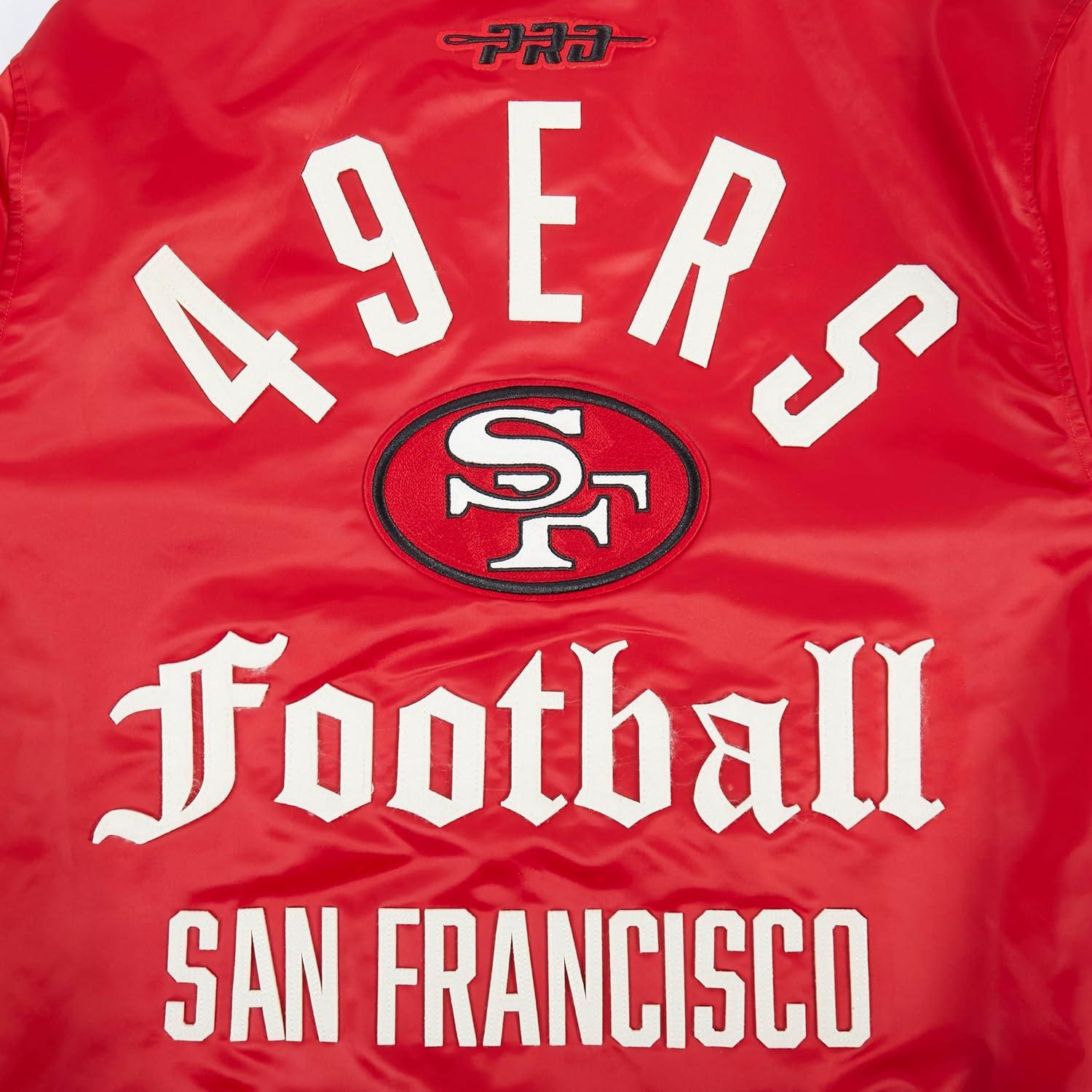 imagePro Standard Mens NFL Modern Originals Satin JacketRed