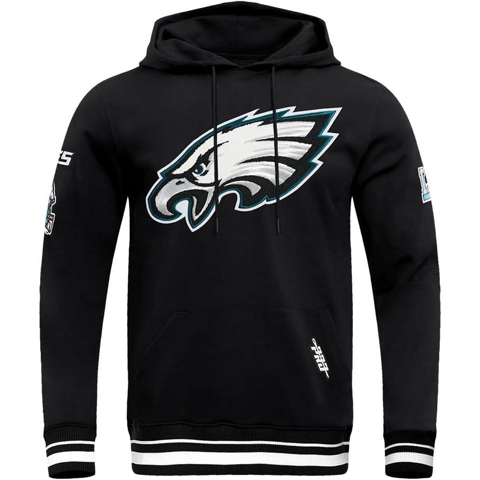 imagePro Standard Mens NFL Classic Satin Pull Over HoodieBlack