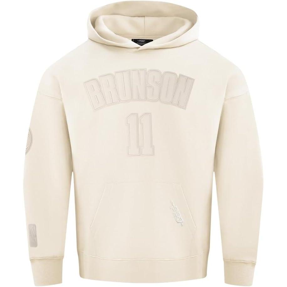 imagePro Standard NBA mens Mens Nba New York Knicks Neutrals Player Fleece Pull Over HoodieEggshell