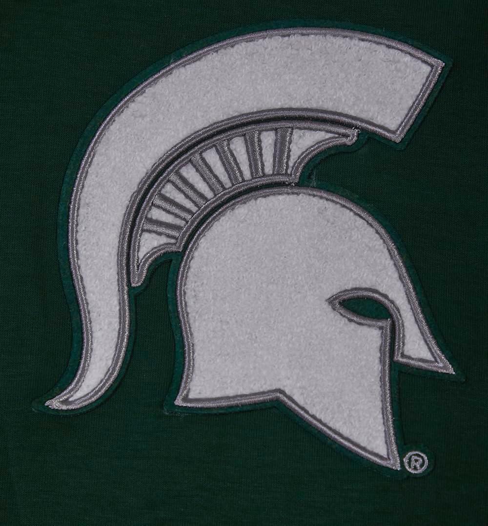 imagePro Standard Mens College Classic Chenille Cotton Double Knit Pull Over HoodieForest Green