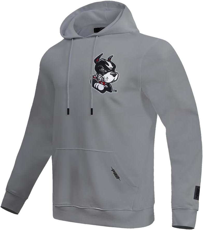 imagePro Standard Mens College Classic Chenille Cotton Double Knit Pull Over HoodieGray