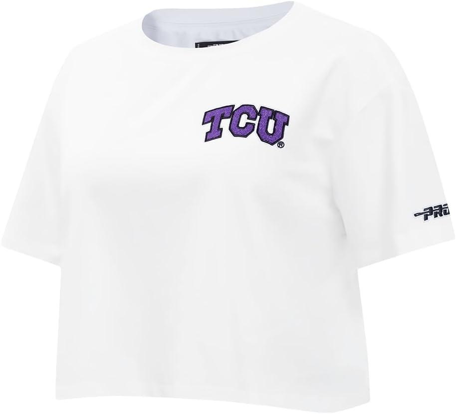 imagePro Standard Womens College Classic Chenille Short Sleeve Boxy TeeWhite