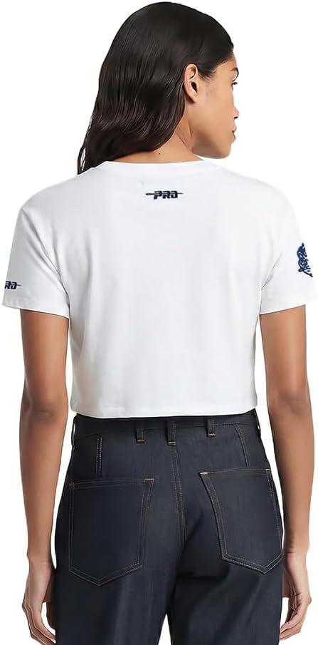 imagePro Standard Womens College Classic Chenille Short Sleeve Boxy TeeWhite