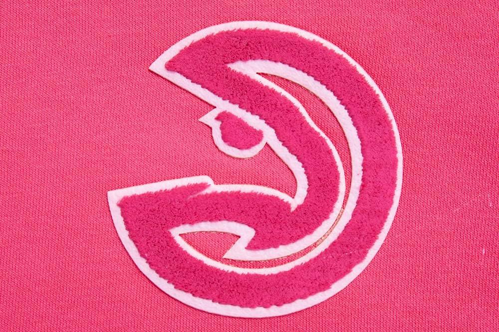 imagePro Standard NBA womens Womens Nba Classic Triple Pink Brushed Back French Terry Cropped Pullover HoodieBeetroot Purple
