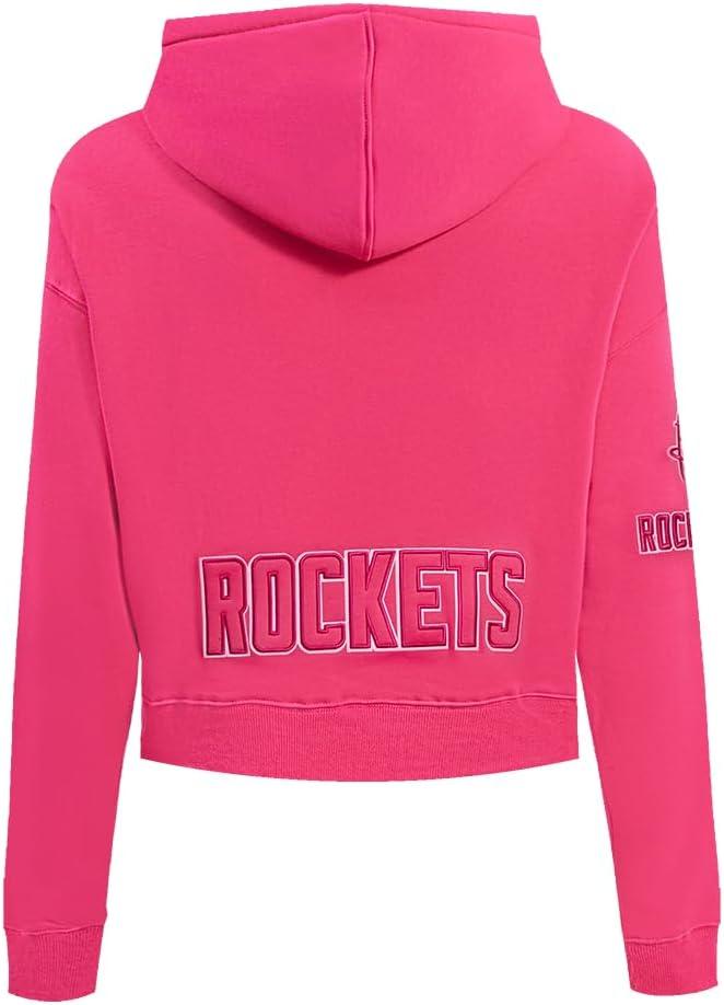 imagePro Standard NBA womens Womens Nba Classic Triple Pink Brushed Back French Terry Cropped Pullover HoodieBeetroot Purple