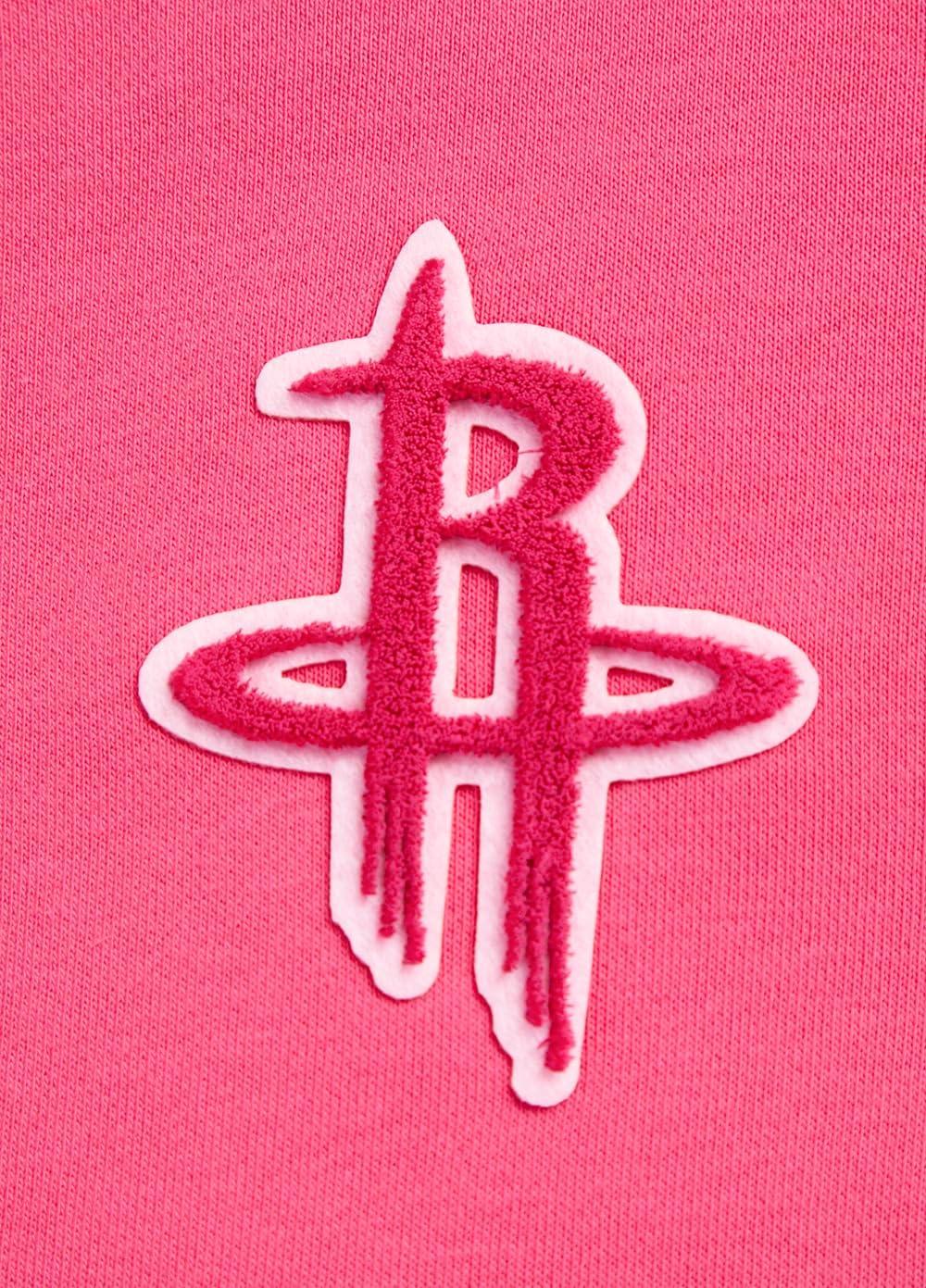 imagePro Standard NBA womens Womens Nba Classic Triple Pink Brushed Back French Terry Cropped Pullover HoodieBeetroot Purple