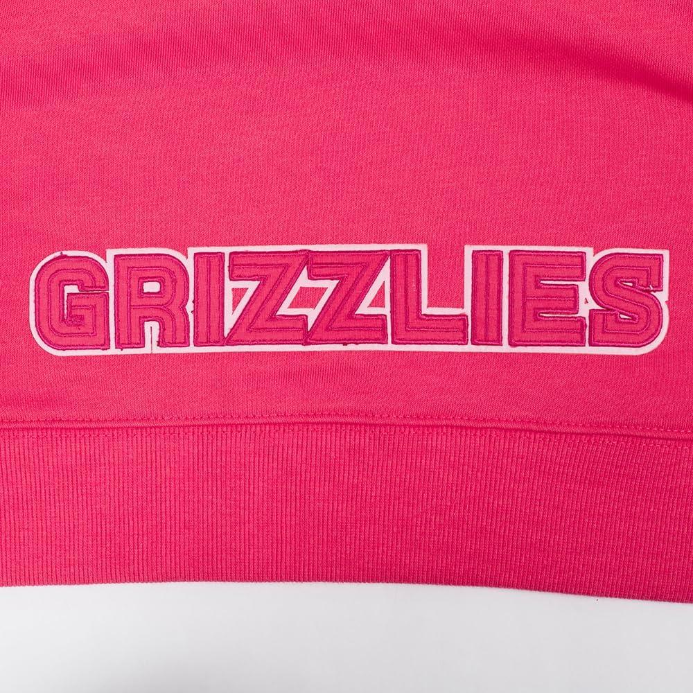 imagePro Standard NBA womens Womens Nba Classic Triple Pink Brushed Back French Terry Cropped Pullover HoodieBeetroot Purple