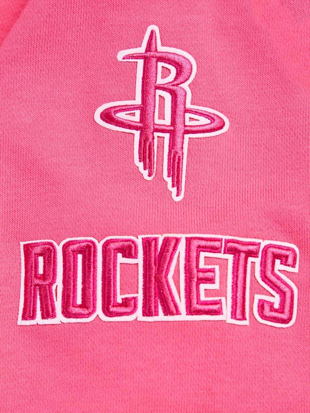 imagePro Standard NBA womens Womens Nba Classic Triple Pink Brushed Back French Terry Cropped Pullover HoodieBeetroot Purple