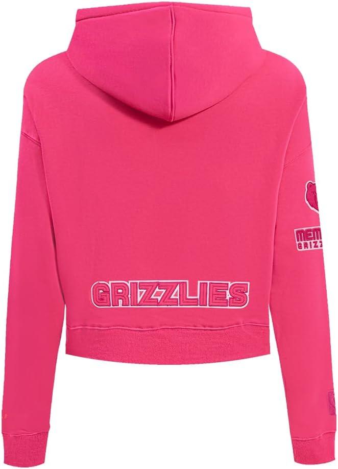 imagePro Standard NBA womens Womens Nba Classic Triple Pink Brushed Back French Terry Cropped Pullover HoodieBeetroot Purple