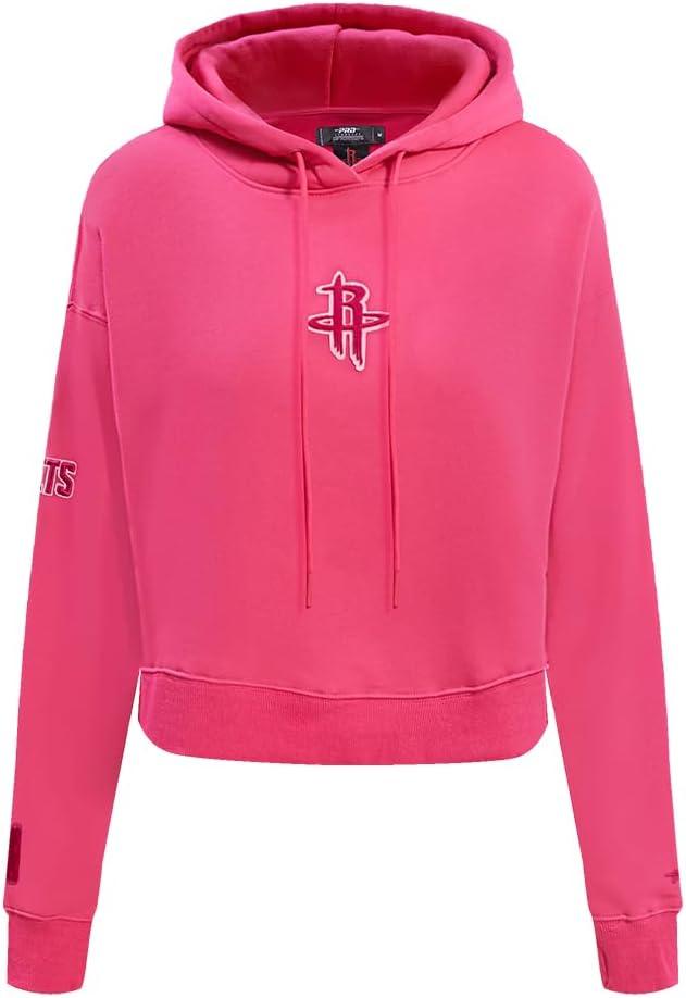 imagePro Standard NBA womens Womens Nba Classic Triple Pink Brushed Back French Terry Cropped Pullover HoodieBeetroot Purple