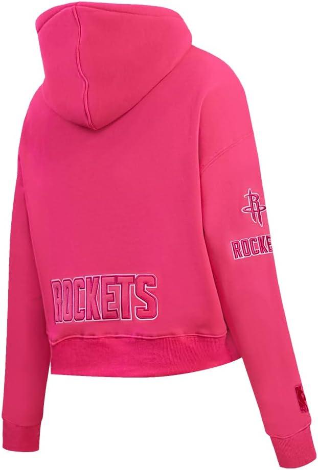 imagePro Standard NBA womens Womens Nba Classic Triple Pink Brushed Back French Terry Cropped Pullover HoodieBeetroot Purple