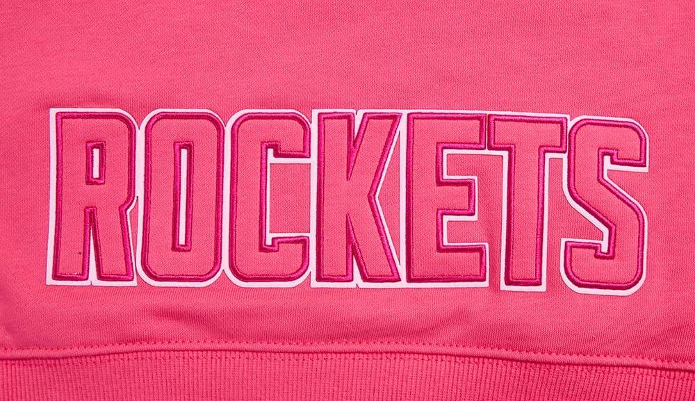 imagePro Standard NBA womens Womens Nba Classic Triple Pink Brushed Back French Terry Cropped Pullover HoodieBeetroot Purple