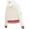 Pro Standard Mens NBA Neutral Fleece Short(Eggshell/ Red)