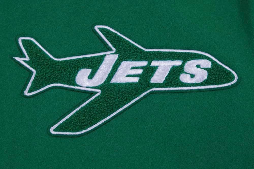 imagePro Standard Mens NFL Retro Classics Varsity JacketKelly Green White