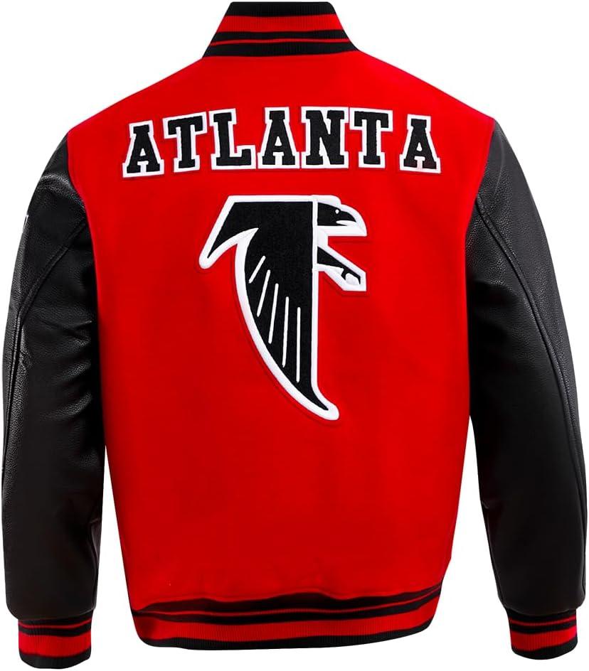 imagePro Standard Mens NFL Retro Classics Varsity JacketRedBlack