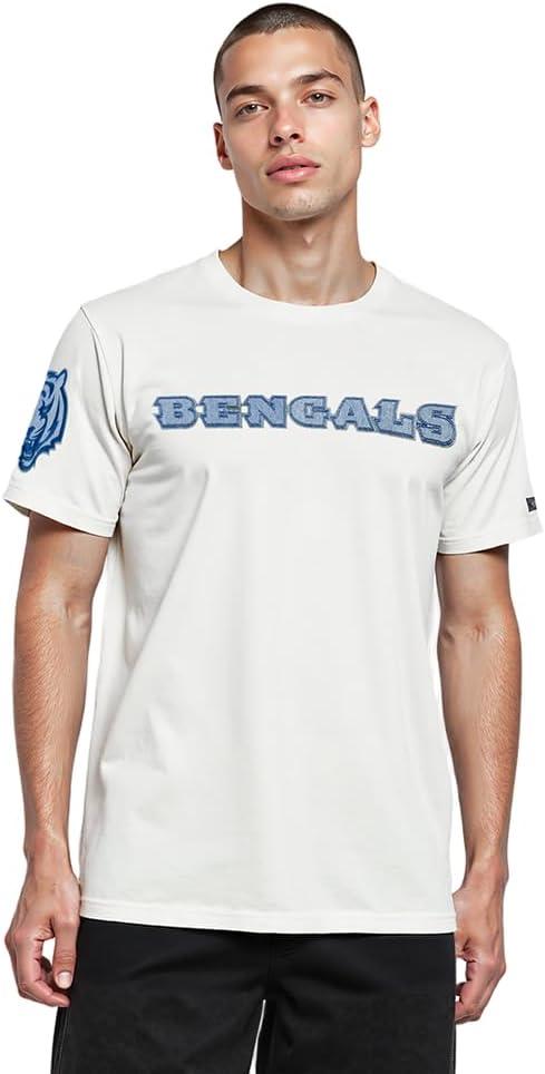 imagePro Standard Mens NFL Varsity Blues Short Sleeve Tee LinenLinen