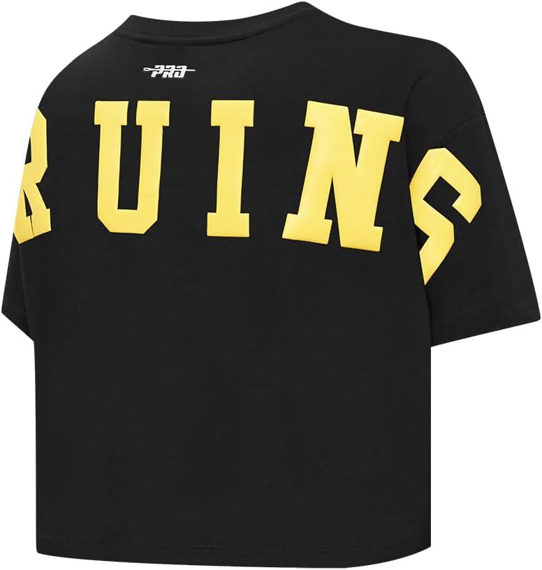 imagePro Standard Womens Womens NHL Wingspan Short Sleeve Boxy TeeBlack