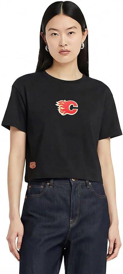 imagePro Standard Womens Womens NHL Wingspan Short Sleeve Boxy TeeBlack