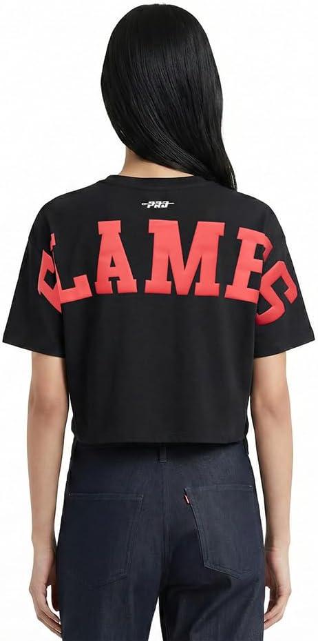 imagePro Standard Womens Womens NHL Wingspan Short Sleeve Boxy TeeBlack